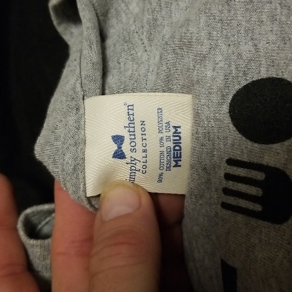 SIMPLY SOUTHERN COLLECTION EAT SLEEP FART REPEAT GRAY TSHIRT LIKE NEW MEDIUM - Picture 2 of 4